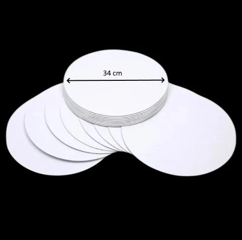 Turta Mendili / Pasta Altlığı Beyaz Yuvarlak 34 cm 10 adet ürün görseli 1