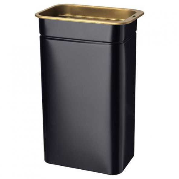 Kapaklı Saklama Kutusu Çay-Kahve Kutusu Modern IKEA 11x7x20 cm Siyah ürün görseli 1