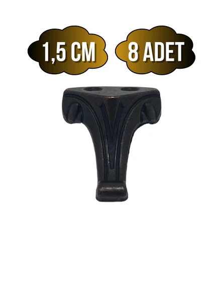 Moda Metal Ayak Çeyiz ve Hediye Kutusu Mobilya Ayağı(BRONZ) Bronz 1.5cm 1.5cm - 8 ADET ürün görseli 1