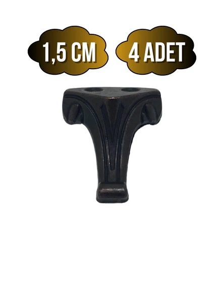 Moda Metal Ayak Çeyiz ve Hediye Kutusu Mobilya Ayağı(BRONZ) Bronz 1.5cm 1.5cm - 4 ADET ürün görseli 1