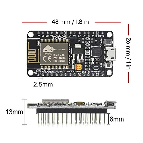 ESP8266 CP2102 Geliştirme Kartı - Resim 4