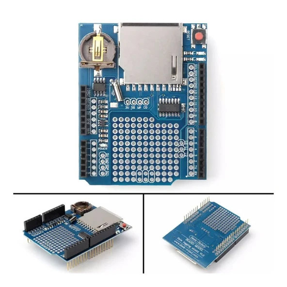 Data Kayıt SD Kartlı Data Logging Shield Reset Butonlu - Resim 5