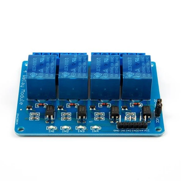 4 Yönlü Röle Optocoupler Gösterge Işıklı Output 5V - Resim 3