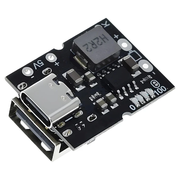 Type-C 5V 2A Güç Modülü Şarj ve Deşarj Entegre Modül 4.2/4.35V Lithium Battery Uyumlu ürün görseli 1