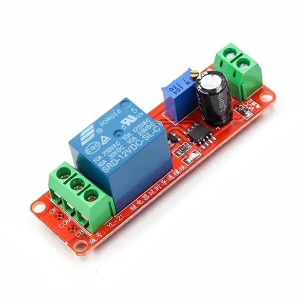 NE555 Zaman Gecikmeli Röle Kartı Monostable (12V) Otomotiv Elektrikli Aletler ürün görseli 1