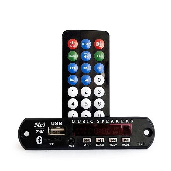 12V Kayıpsız Bluetooth 5.0 MP3 Decoder Board WAV+WMA+MP3 Super APE - Resim 5