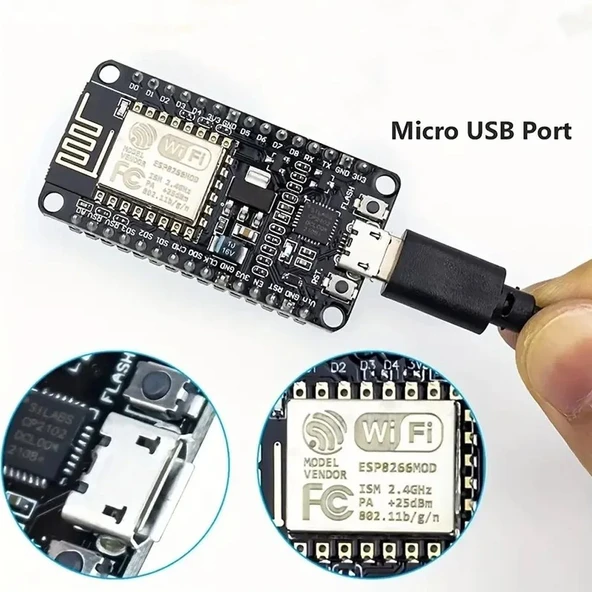 ESP8266 CP2102 Geliştirme Kartı - Resim 3