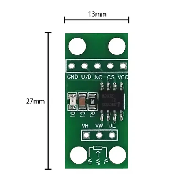 DC3V-5V 10K X9C103S - Resim 4