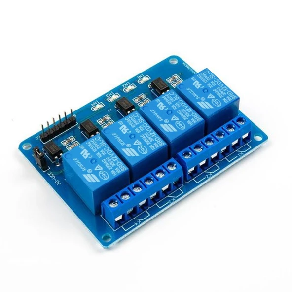 4 Yönlü Röle Optocoupler Gösterge Işıklı Output 12V ürün görseli 1