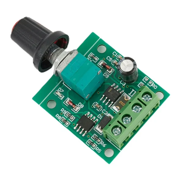 PWM DC Motor Hız Ayarlayıcı 1.8V 3V 5V 6V 12V Hız Regülator Düğmesi 2A 1803bk ürün görseli 1