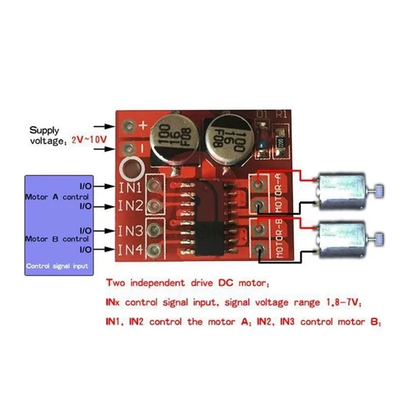 L298N Motor Sürücü Kartı - Resim 4