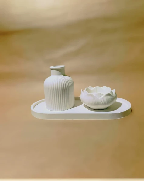 Minelly Linea Lotus Mumlu Set ürün görseli 1