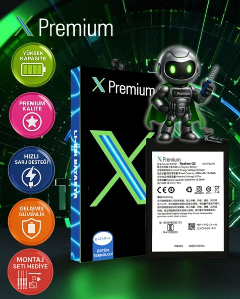 ​Oppo Realme 8 Batarya Xpremium Pil – Süper Yüksek Kalite 5000 mAh | BLP841 ürün görseli 1