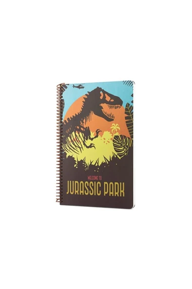Mabbels Spiralli Defter Jurassic Park Wellcome To Kahverengi 80 YP 17x24 DFT-388609 ürün görseli 1