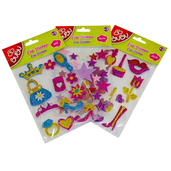 Bu-Bu Sticker Eva Prenses Standı 24 Lü BUBU-STS016 ürün görseli 1