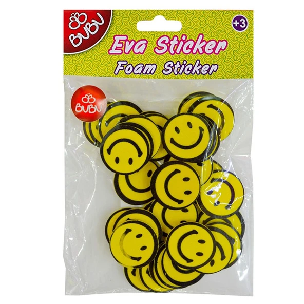 Bu-Bu Eva Sticker Gülen Yüz Orta BUBU-STS030 ürün görseli 1