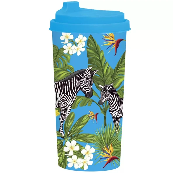 Herevin Desenli Kahve Bardağı-Zebra 470 CC 161920-015 ürün görseli 1