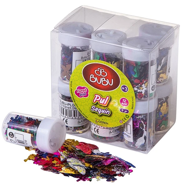 Bu-Bu Pul Karışık Desen 6 GR BUBU-PL0002 ürün görseli 1
