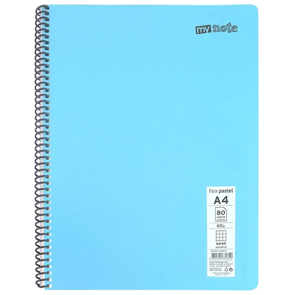 Mynote Defter Flex Pastel A4 96 YP Çizgili ürün görseli 1
