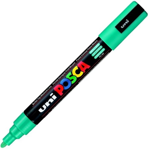 Uni-Ball Posca 1.8-2.5 Su Bazlı Poster Markörü Zümrüt Yeşilin Pc-5M ürün görseli 1