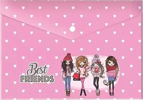Keskin Color Çıtçıtlı Dosya Best Friends A4 Plastik 120770-99 ürün görseli 1