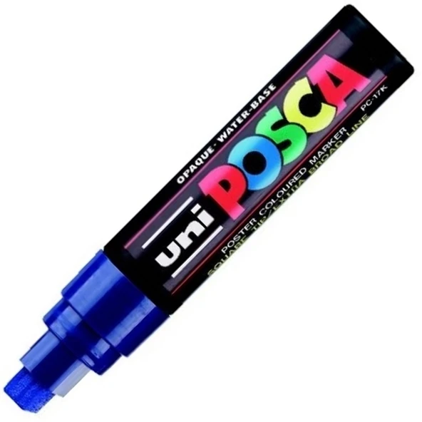Uni-Ball Posca 15.0 Su Bazlı Poster Markörü Mavi Pc-17K ürün görseli 1