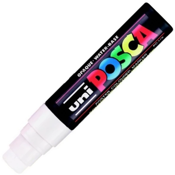 Uni-Ball Poster Markörü Posca 15.0 Su Bazlı Beyaz Pc-17K ürün görseli 1