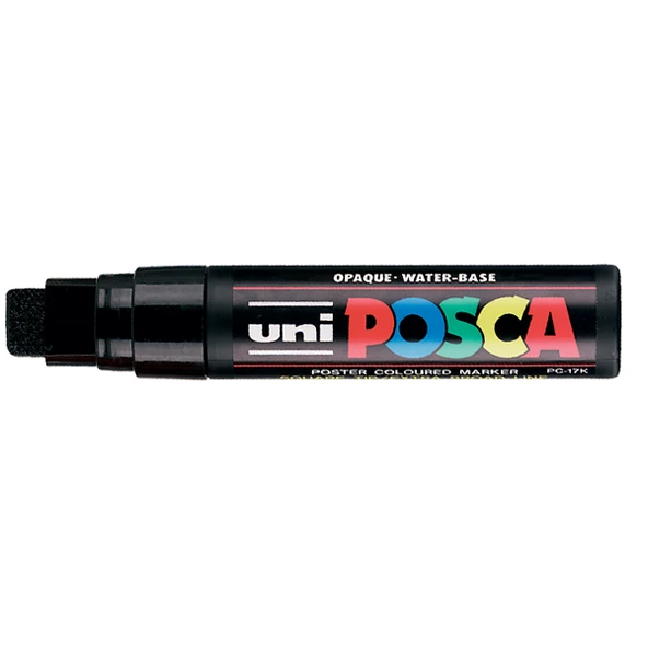 Uni-Ball Markör Boyama Posca Su Bazlı Poster 15.0 MM Siyah PC-17K ürün görseli 1