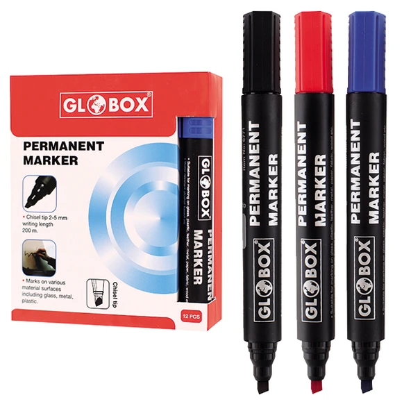 Globox Koli Kalemi Kesik Uç Siyah 6923 ürün görseli 1