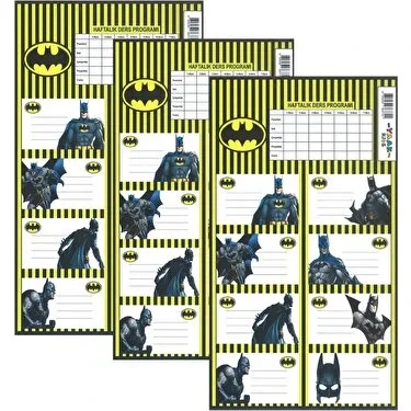 Keskin Color Ders Programlı Etiket Batman 3 Lü 220130-09 ürün görseli 1