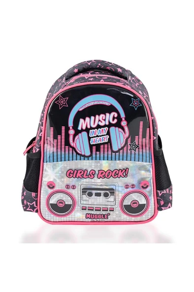 Muggle Okul Çantası Music Siyah Mu-7143 ürün görseli 1