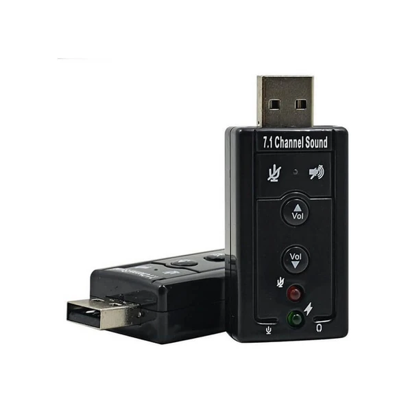 Wozlo 7.1 Virtual 3D USB Ses Kartı - Resim 2