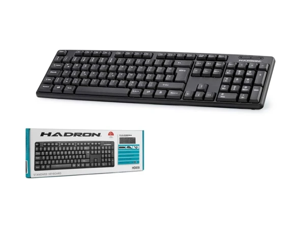 Hadron HD-859 Usb Kablolu Standart F Klavye Siyah ürün görseli 1
