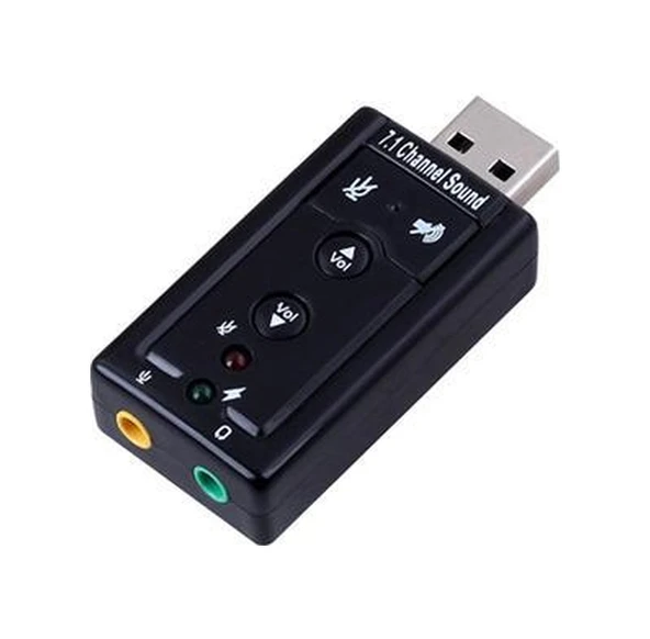 Azamex Usb 7.1 Kablolu Virtual 3d Harici PC Ses Kartı ürün görseli 1