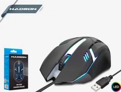 Hadron HR-GR20 Ledli Oyuncu Mouse Siyah ürün görseli 1