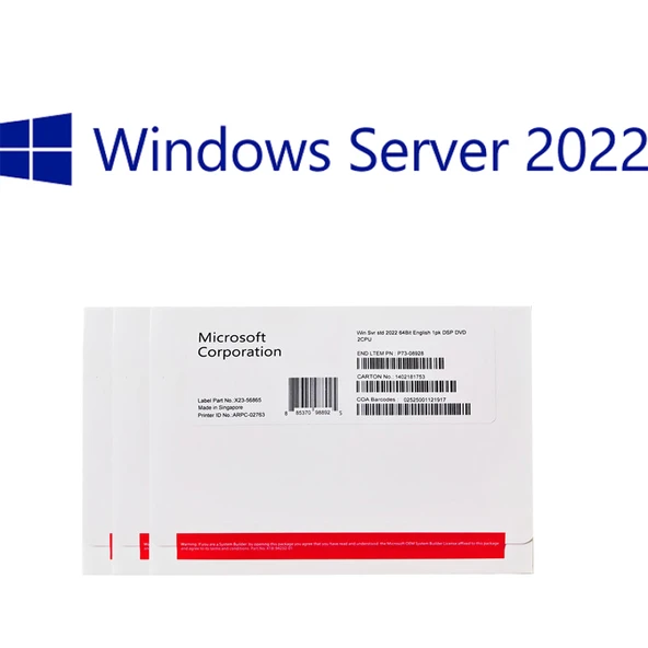 Microsoft Windows Server Standart 2022 English 16 Core ürün görseli 1