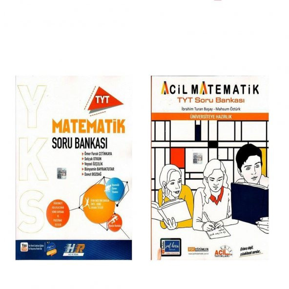Hız ve Renk TYT Matematik ve Acil TYT Matematik Soru Bankası 2 Kitap Set ürün görseli 1