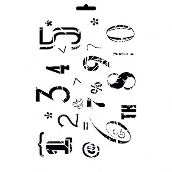 MIX MEDİA STENCIL MA SERİSİ MA58 21X29 ürün görseli 1