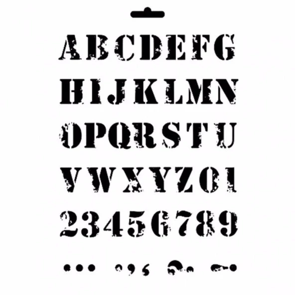 MIX MEDİA STENCIL MA SERİSİ MA61 21X29 ürün görseli 1