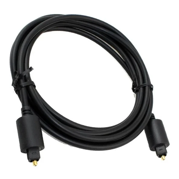 Fiber Optik Ses Kablosu Siyah 3 Metre, ses çubuğu, stereo sistem, ev sineması, Konsol bağlamak için ses kablosu, ürün görseli 1