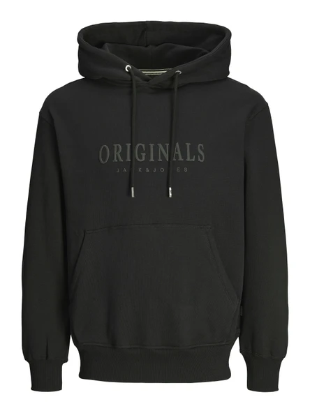 JACK JONES Original Yazılı Erkek Kapüşonlu Sweatshirt 12270541 ürün görseli 1
