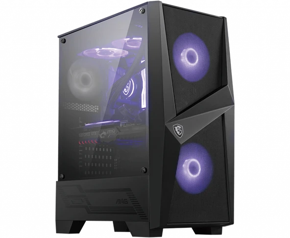 MSI MAG FORGE 100M TEMPERLİ CAM ATX GAMING KASA - Resim 6