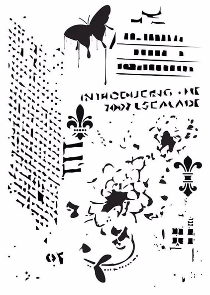 MIX MEDİA STENCIL MA SERİSİ MA67 21X29 ürün görseli 1