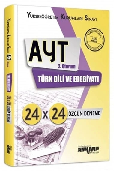 Ayt Türk Di̇Li̇ Edebi̇Yati 24X24 Özgün Deneme 2.Oturum Ankarayayin ürün görseli 1
