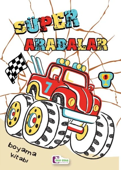 Süper Arabalar Boyama Kitabı ürün görseli 1