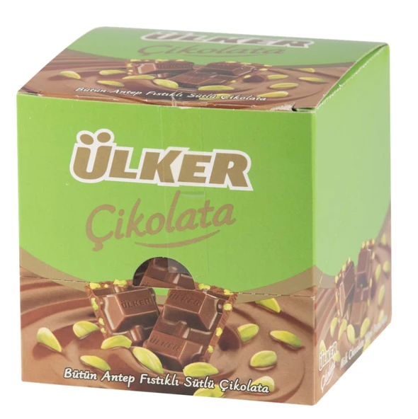 Ülker Kare Antep Fıstıklı Çikolata 65 gr 6 Adet ürün görseli 1