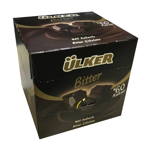 Ülker Kare %60 Bitter Çikolata 60 gr 6 adet ürün görseli 1