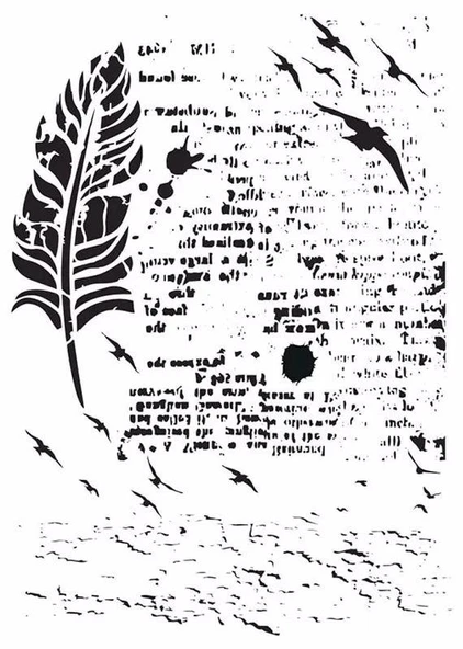MIX MEDİA STENCIL MA SERİSİ MA69 21X29 ürün görseli 1