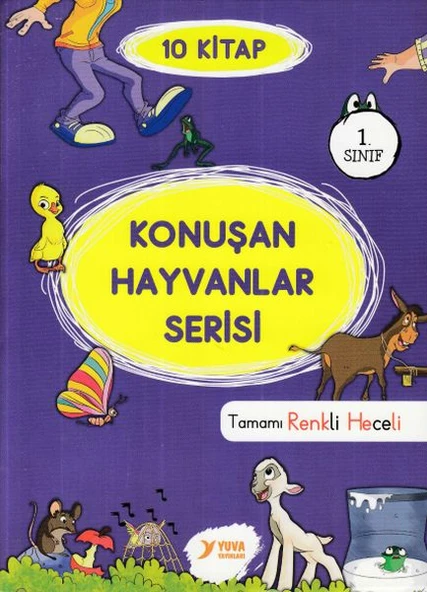 Konuşan Hayvanlar Serisi 1. Sınıf Renkli Heceli 10 Kitap ürün görseli 1