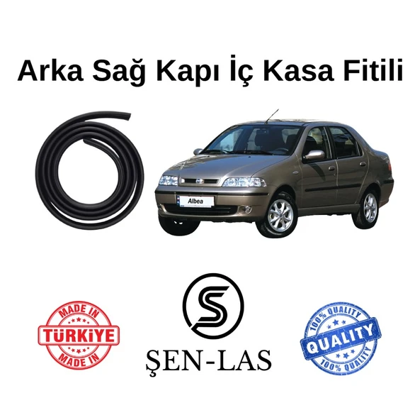 Fiat Albea  Şen-Las Sağ Arka Kapı Fitili ŞL17103 ürün görseli 1